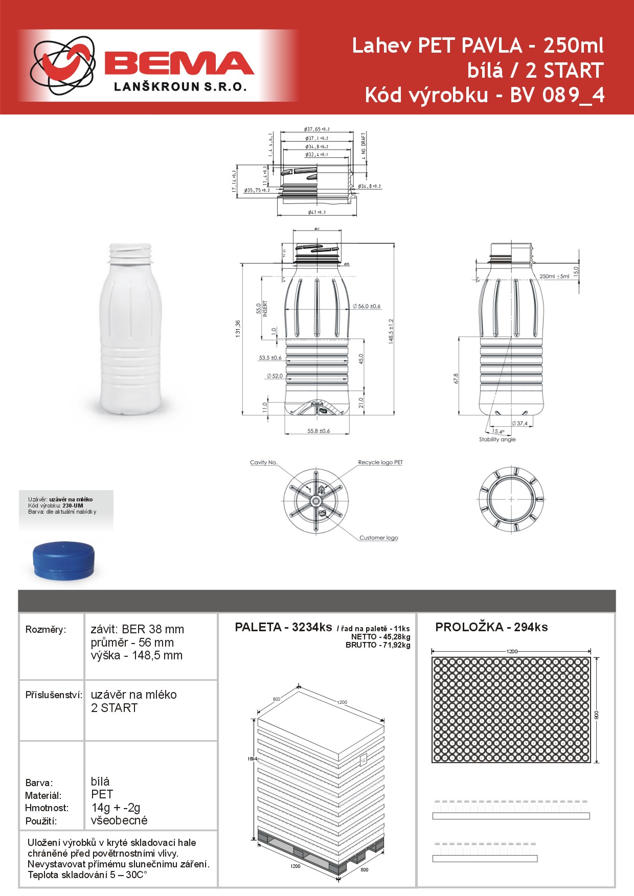 Mleko 250ml Pavla-2start-23-4-2021